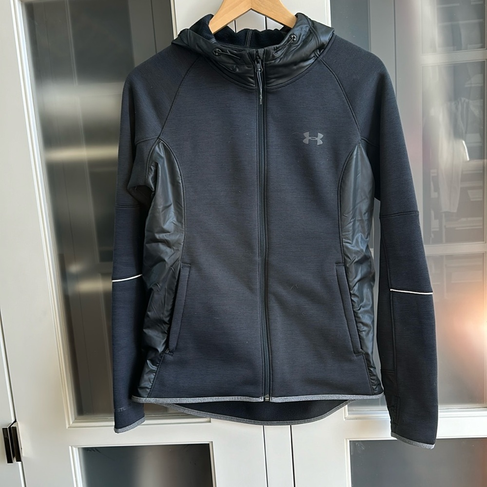 Under Armour Women's Storm 1 Swacket Full Zip Hoodie, black/grey, Sz -small